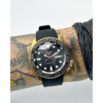 42mm • Original Seiko 5 Sport Mod SRPD SRPD76K1 Yachtmaster Rose Gold 